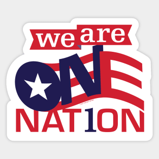 We Are One Nation Sticker